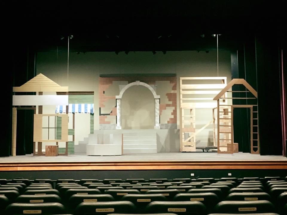 Set under construction for 2017 ‘s Music Man